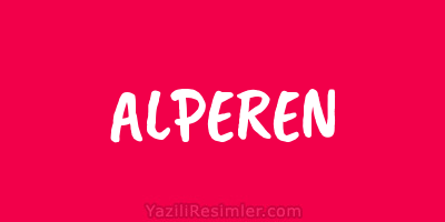 ALPEREN