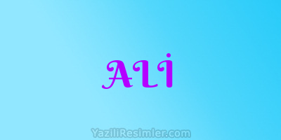 ALİ