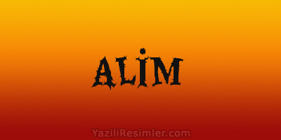 ALİM