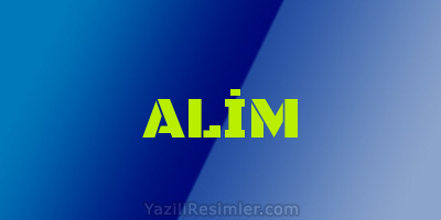 ALİM