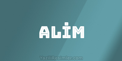 ALİM