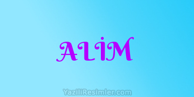 ALİM