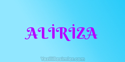 ALİRİZA