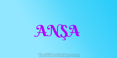 ANŞA