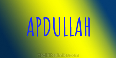APDULLAH