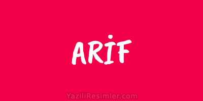 ARİF