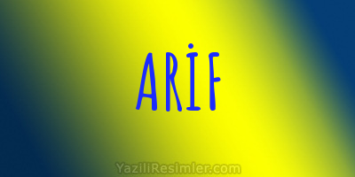 ARİF