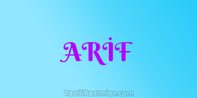 ARİF