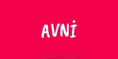 AVNİ