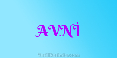 AVNİ