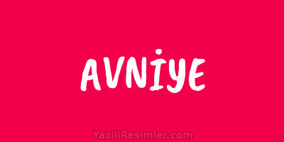 AVNİYE