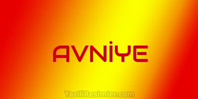 AVNİYE