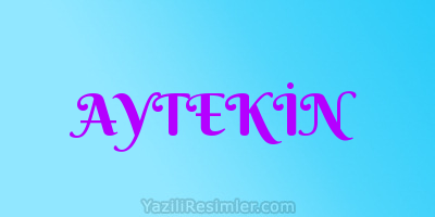 AYTEKİN