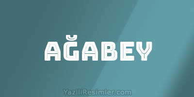 AĞABEY