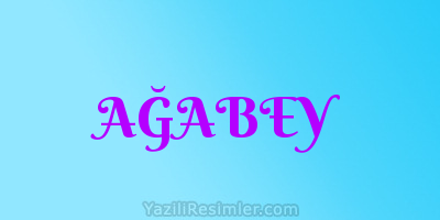 AĞABEY