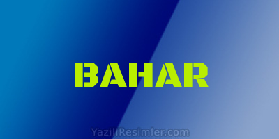 BAHAR