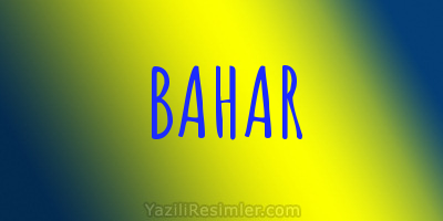 BAHAR