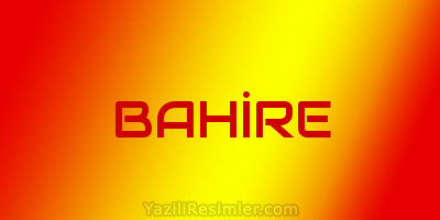 BAHİRE