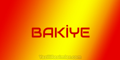 BAKİYE