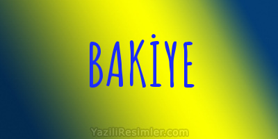 BAKİYE