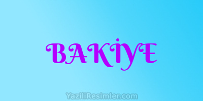 BAKİYE