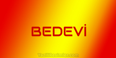 BEDEVİ