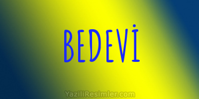 BEDEVİ