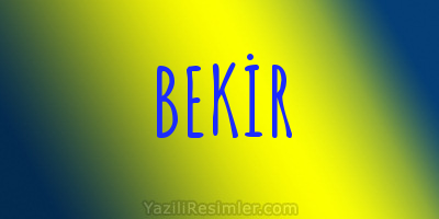 BEKİR