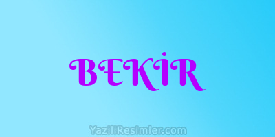 BEKİR