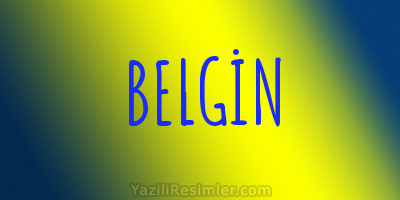 BELGİN