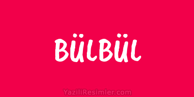 BÜLBÜL