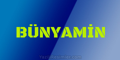 BÜNYAMİN