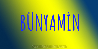 BÜNYAMİN