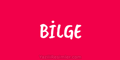 BİLGE