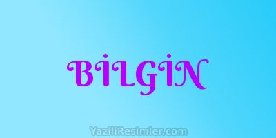 BİLGİN