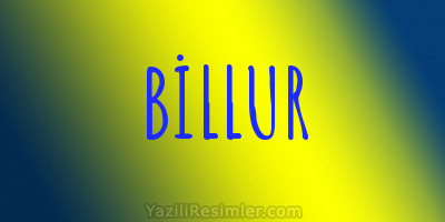 BİLLUR