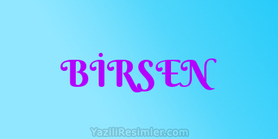 BİRSEN