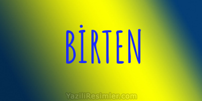 BİRTEN