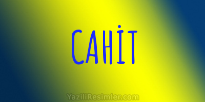 CAHİT