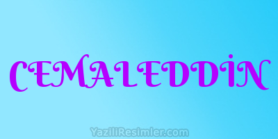 CEMALEDDİN