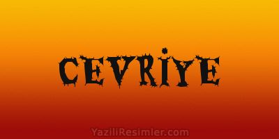 CEVRİYE