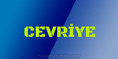 CEVRİYE