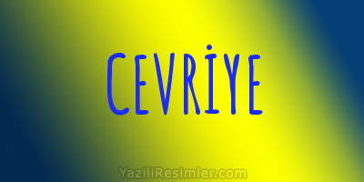 CEVRİYE