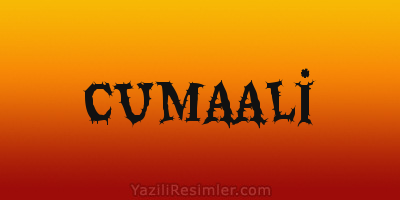 CUMAALİ