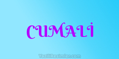 CUMALİ