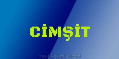 CİMŞİT