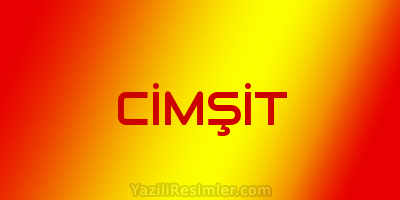 CİMŞİT