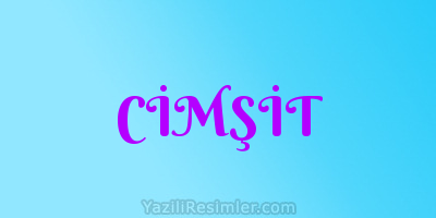 CİMŞİT