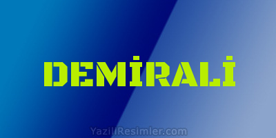 DEMİRALİ