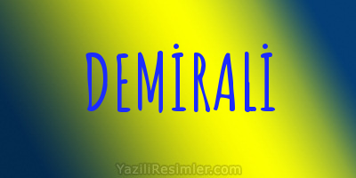 DEMİRALİ